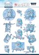 Find It Trading Yvonne Creations Punchout Sheet Winter Owls Sparkling Winter