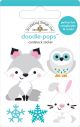 Doodlebug Doodle Pops 3D Stickers Foxy and Friends Winter Wonderland