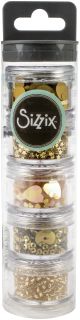 Sizzix Making Essential Sequins and Beads 5 Per Pkg Gold 5g Per Pot
