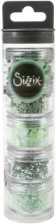 Sizzix Making Essential Sequins and Beads 5 Per Pkg Agave 5g Per Pot
