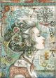 Stamperia Rice Paper Sheet A4 Lady WperCompass