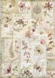 Stamperia Rice Paper Sheet A4 Pressed Flowers