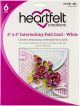 Heartfelt Creations Circle Card 6 inch X6 inch 8 Per Pkg Interlocking Fold White