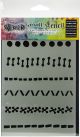 Dyan Reaveleys Dylusions Stencils 5 Inch X8 Inch A Stitch In Time 1 Pack of 1 Piece