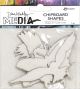 Dina Wakley Media Chipboard Shapes Flying 1 Pack of 5 Pieces