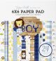 Echo Park Double Sided Paper Pad 6 inch X6 inch 24 Per Pkg Baby Boy