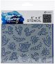 Simon Hurley create. Stencil 6inchX6inch Cordial Critters 1 Pack of 1 Piece