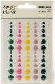 I Am Enamel Dots Embellishments 60 Per Pkg 