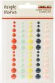 Summer Farmhouse Enamel Dots Embellishments 60 Per Pkg 