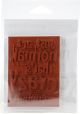 Darkroom Door Quote Cling Stamp 3.3 inch X2.3 inch Crazy Enough