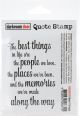 Darkroom Door Quote Cling Stamp 3.3 Inch X2.3 Inch Best Things