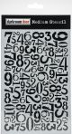 Darkroom Door Stencil 6 Inch X9 Inch Number Jumble