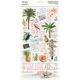 Simple Vintage Coastal Chipboard Stickers 6 Inch X12 Inch