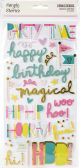 Magical Birthday Foam Stickers 69 Per Pkg 
