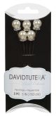 David Tutera Floral Pick Rhinestone Pearl 3 Inches