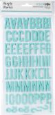 Simple Stories Color Vibe Foam Alpha Stickers 6 inch X12 inch 129 Per Pkg Robin s Egg