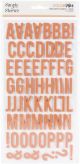 Simple Stories Color Vibe Foam Alpha Stickers 6inchesX12inches 129 Per PkgCoral