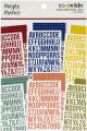 Simple Stories Color Vibe Alpha Sticker Book 12 Sheets Bold 1758 Per Pkg