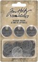 Idea Ology Metal Adornments 18 Per Pkg Thought Tokens