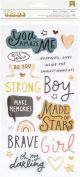 Magical Forest Thickers Stickers 58 Per PkgBrave Phrase Puffy