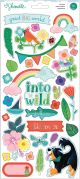 Shimelle Never Grow Up Cardstock Stickers 79 Per Pkg W Per Silver Foil Accents