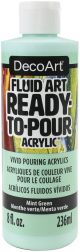 DecoArt FluidArt Ready To Pour Acrylic Paint 8oz Mint Green