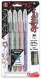 Pentel Krazy Pop Iridescent Gel Pen 1mm 4 Per Pkg Assorted