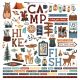 Camp Happy Bear Stickers 12 Inch X12 Inch Elements