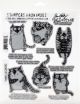 Tim Holtz Cling Stamps 7 Inch X8.5 Inch Snarky Cat
