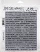 Tim Holtz Cling Stamps 7 Inch X8.5 Inch Tiny Text