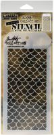 Tim Holtz Layered Stencil 4.125Inch X8.5Inch Scales Layered