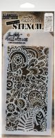 Tim Holtz Layered Stencil 4.125inchesX8.5inchesDoodle Art 2 Layered