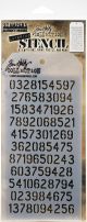 Tim Holtz Layered Stencil 4.125 Inch X8.5 Inch Digits Layered