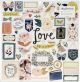 Fresh Bouquet Chipboard Stickers 50 Per Pkg 