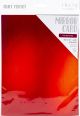 Craft Perfect Mirror Cardstock 92lb 8.5 Inch X11 Inch 5 Per Pkg Iridescent Fire Stone Red