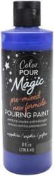 American Crafts Color Pour Magic Pre Mixed Paint 8oz Sapphire