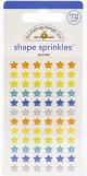 Doodlebug Sprinkles Adhesive Enamel Shapes Star Fetti Party Time