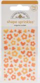 Doodlebug Sprinkles Adhesive Enamel Shapes Tangerine Confetti