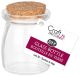 DIY Clear Glass Bottle W Cork Stopper 2 inch x3 inch Empty