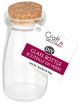 DIY Clear Glass BOttle W Cork Stopper 2 inch x4 inch Empty