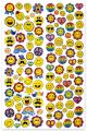 Holographic Laser Stickers 7.5 inch X11.75 inch Emoji Fun