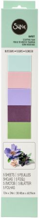 Sizzix Surfacez Sculpting Foam 12 InchX24 Inch 5 Per Pkg Blossoms