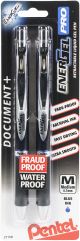Pentel EnerGel PRO Permenant Gel Pen .7mm 2 Per Pkg Blue