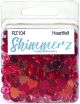 Buttons Galore Shimmerz Embellishments 18g Heart Felt