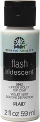 Folkart Flash Iridescent Top Coat 2oz Green Violet