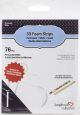 Scrapbook Adhesives 3D Foam Strips 76 Per Pkg White 0.12 Inch X3.93 Inch X0.08 Inch