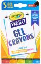 Crayola Project Gel Crayons 5 Per Pkg Assorted Colors