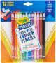 Crayola Project Easy Peel Crayon Pencils 12 Per Pkg Assorted Colors