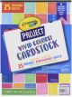 Crayola Project Cardstock Paper Pad 9inchX12inch 25 Sheets Assorted Colors 1 Pack of 25 Sheets