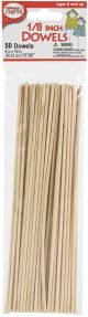 Dowels 1 8 inch X8 inch 50 Per Pkg 